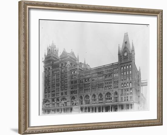 Broad Street Train Station-null-Framed Photographic Print