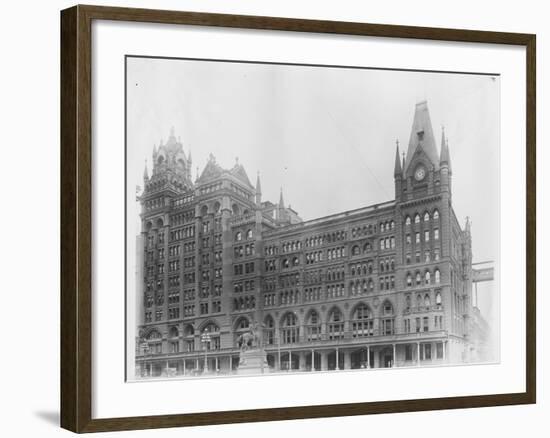 Broad Street Train Station-null-Framed Photographic Print