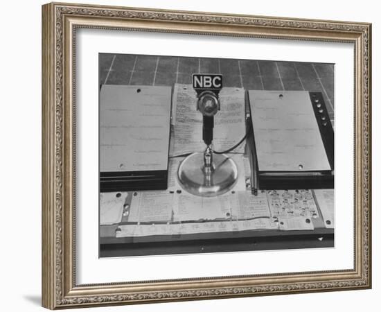 Broadcast Microphone-null-Framed Photographic Print