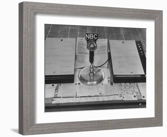 Broadcast Microphone-null-Framed Photographic Print