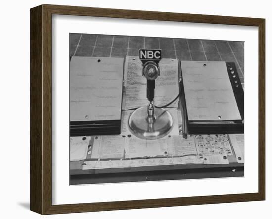 Broadcast Microphone-null-Framed Photographic Print