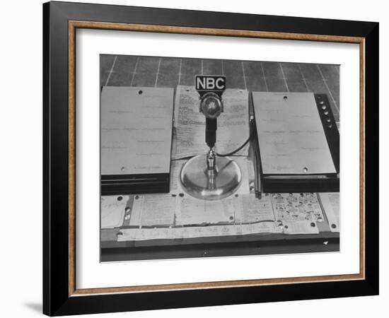 Broadcast Microphone-null-Framed Photographic Print