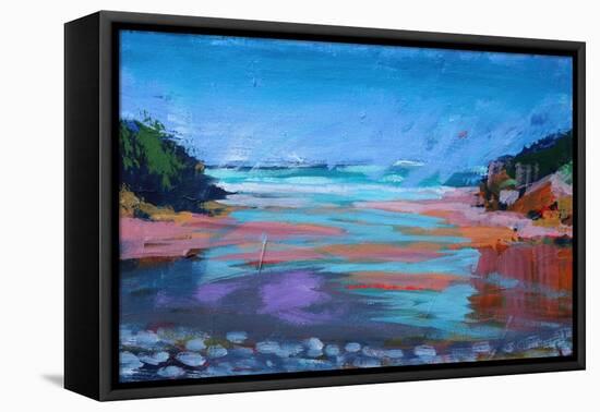 Broadhaven (acrylic on canvas, 2021)-Paul Powis-Framed Premier Image Canvas