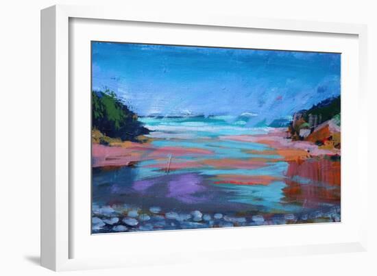 Broadhaven (acrylic on canvas, 2021)-Paul Powis-Framed Giclee Print