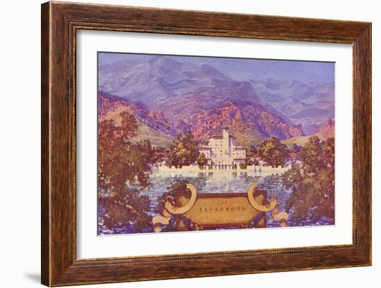 Broadmoor Hotel, Colorado Springs, Colorado-null-Framed Art Print