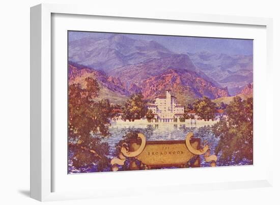 Broadmoor Hotel, Colorado Springs, Colorado-null-Framed Art Print