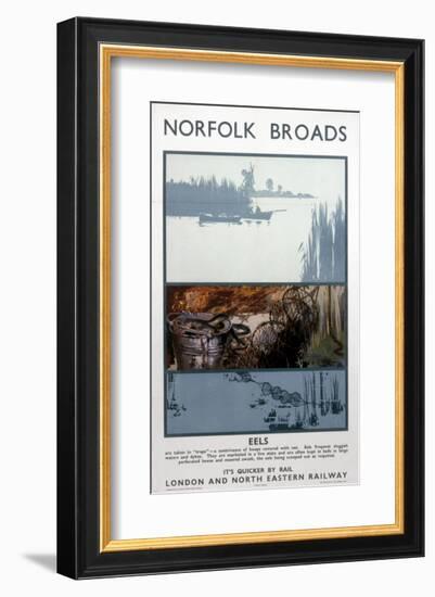 Broads Eels-null-Framed Art Print