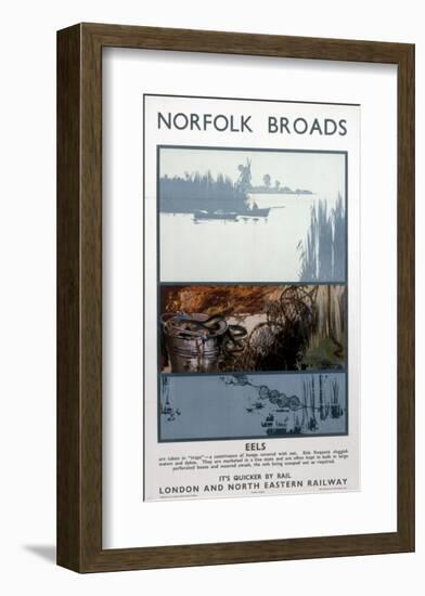 Broads Eels-null-Framed Art Print