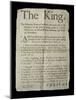 Broadsheet Discussing the Madness of King George Iii, 1788-English School-Mounted Giclee Print