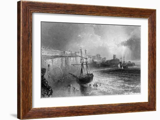 Broadstairs, Kent, Engraved by Robert Brandard, 1842-William Henry Bartlett-Framed Giclee Print