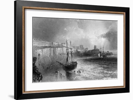 Broadstairs, Kent, Engraved by Robert Brandard, 1842-William Henry Bartlett-Framed Giclee Print