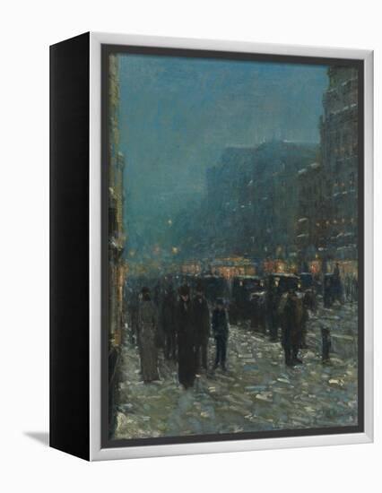 Broadway and 42nd Street, 1902-Childe Hassam-Framed Premier Image Canvas