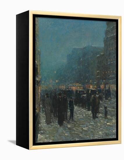 Broadway and 42nd Street, 1902-Childe Hassam-Framed Premier Image Canvas