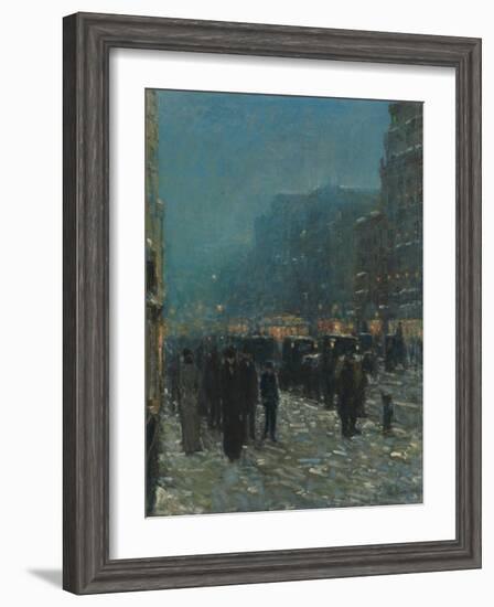 Broadway and 42nd Street, 1902-Childe Hassam-Framed Giclee Print