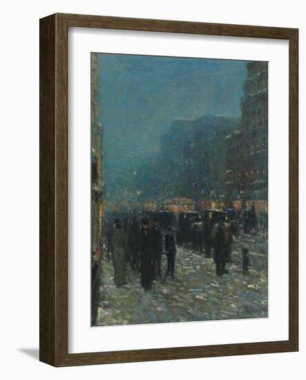 Broadway and 42nd Street, 1902-Childe Hassam-Framed Giclee Print