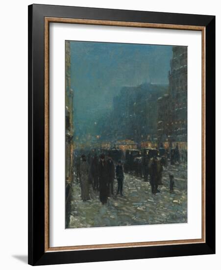 Broadway and 42nd Street, 1902-Childe Hassam-Framed Giclee Print