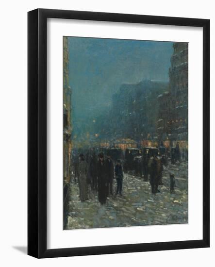 Broadway and 42nd Street, 1902-Childe Hassam-Framed Giclee Print