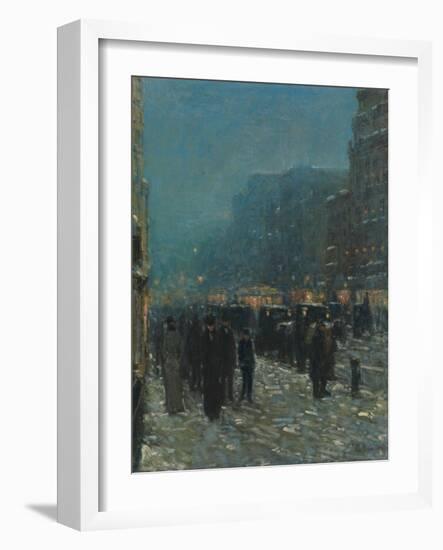 Broadway and 42nd Street, 1902-Childe Hassam-Framed Giclee Print