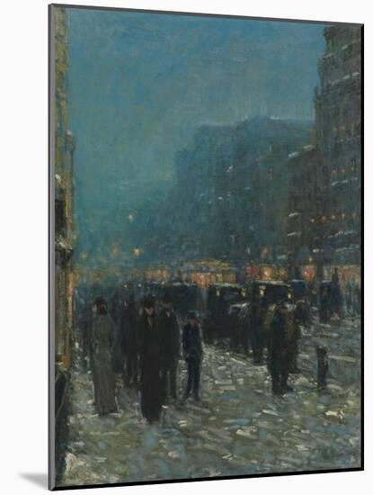 Broadway and 42nd Street, 1902-Childe Hassam-Mounted Giclee Print