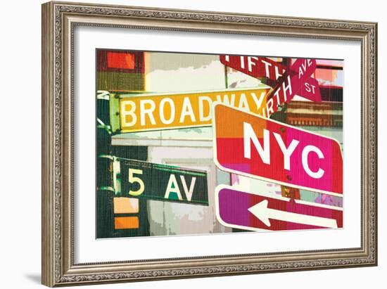 Broadway and Fifth Ave-Evangeline Taylor-Framed Art Print