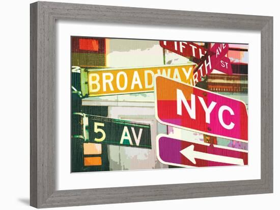 Broadway and Fifth Ave-Evangeline Taylor-Framed Art Print