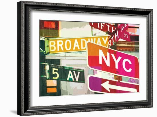 Broadway and Fifth Ave-Evangeline Taylor-Framed Art Print