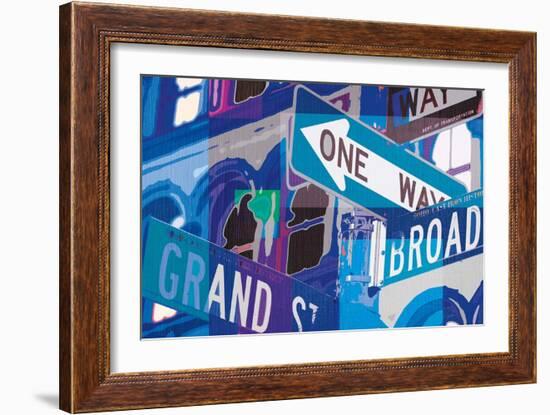 Broadway and Grand-Evangeline Taylor-Framed Premium Giclee Print