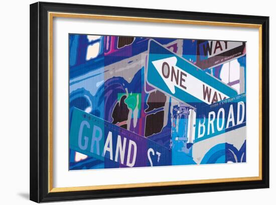 Broadway and Grand-Evangeline Taylor-Framed Premium Giclee Print