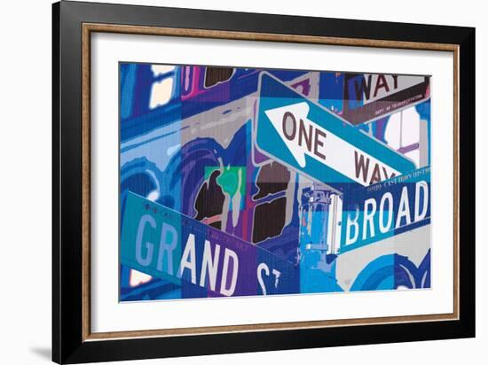 Broadway and Grand-Evangeline Taylor-Framed Art Print