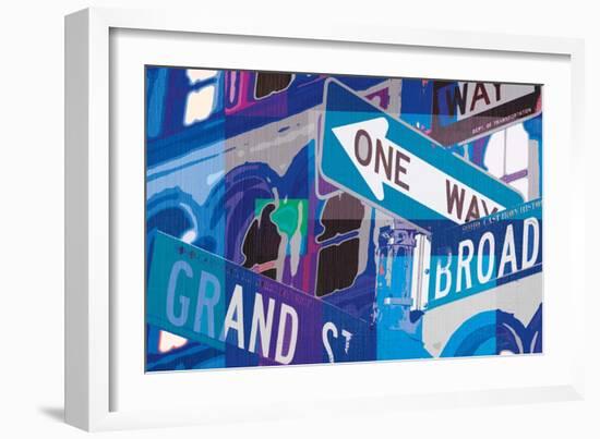 Broadway and Grand-Evangeline Taylor-Framed Art Print