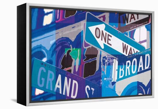 Broadway and Grand-Evangeline Taylor-Framed Stretched Canvas