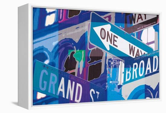 Broadway and Grand-Evangeline Taylor-Framed Stretched Canvas