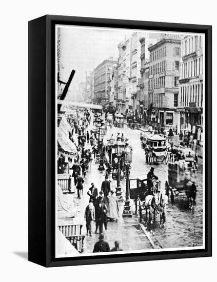 Broadway and Spring Street, New York City, USA, 1867-MATHEW B BRADY-Framed Premier Image Canvas