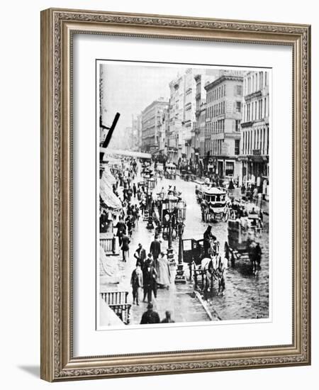 Broadway and Spring Street, New York City, USA, 1867-MATHEW B BRADY-Framed Giclee Print