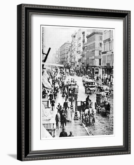 Broadway and Spring Street, New York City, USA, 1867-MATHEW B BRADY-Framed Giclee Print