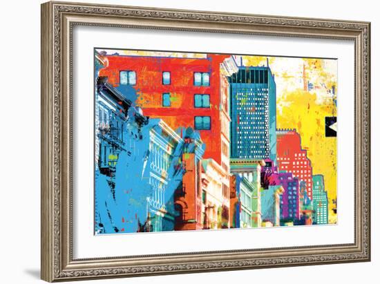 Broadway And Spring Street-Savannah Miller-Framed Art Print