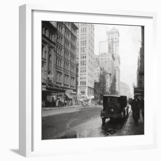 Broadway and the Times Building, New York City, USA, 20th Century-J Dearden Holmes-Framed Photographic Print