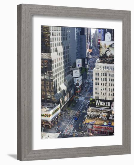 Broadway and Times Square, Midtown Manhattan-Amanda Hall-Framed Photographic Print