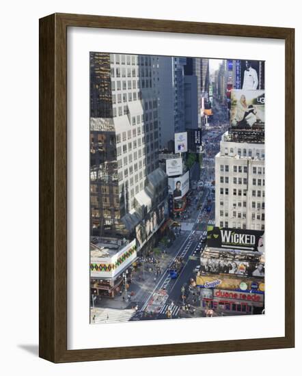 Broadway and Times Square, Midtown Manhattan-Amanda Hall-Framed Photographic Print