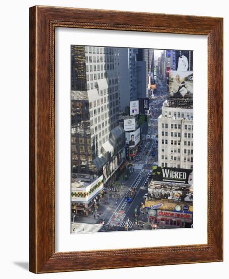 Broadway and Times Square, Midtown Manhattan-Amanda Hall-Framed Photographic Print