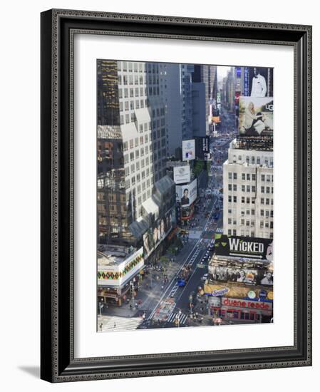 Broadway and Times Square, Midtown Manhattan-Amanda Hall-Framed Photographic Print