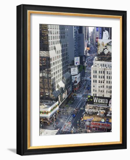 Broadway and Times Square, Midtown Manhattan-Amanda Hall-Framed Photographic Print