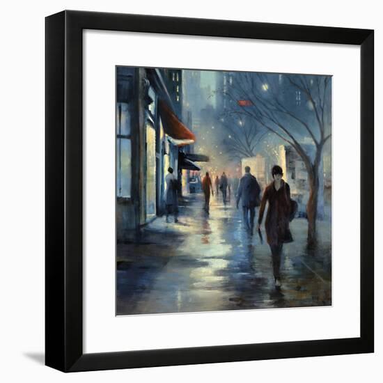 Broadway at Dusk-Jessen-Framed Giclee Print