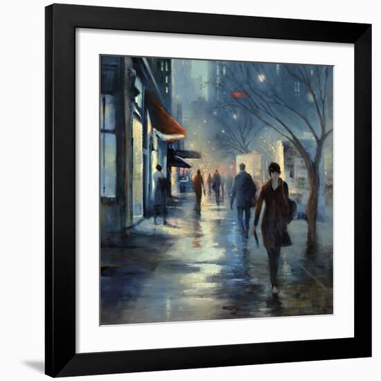 Broadway at Dusk-Jessen-Framed Giclee Print