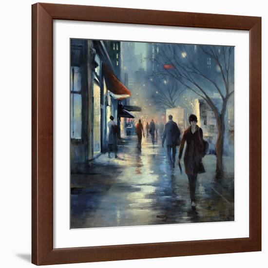 Broadway at Dusk-Jessen-Framed Giclee Print