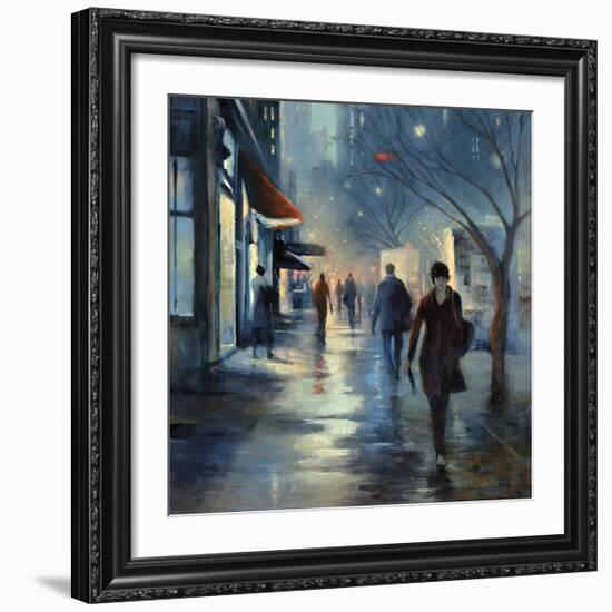 Broadway at Dusk-Jessen-Framed Giclee Print