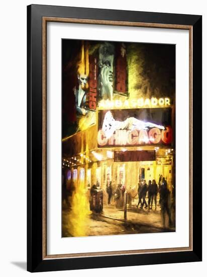 Broadway at Night-Philippe Hugonnard-Framed Giclee Print