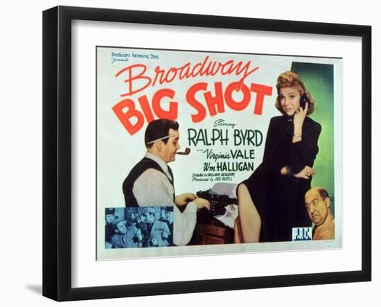 Broadway Big Shot, 1942-null-Framed Art Print