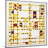 Broadway Boogie Woogie. 1942-43-Piet Mondrian-Mounted Art Print