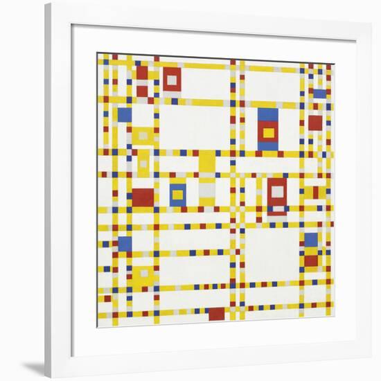 Broadway Boogie Woogie, 1942-Piet Mondrian-Framed Premium Giclee Print